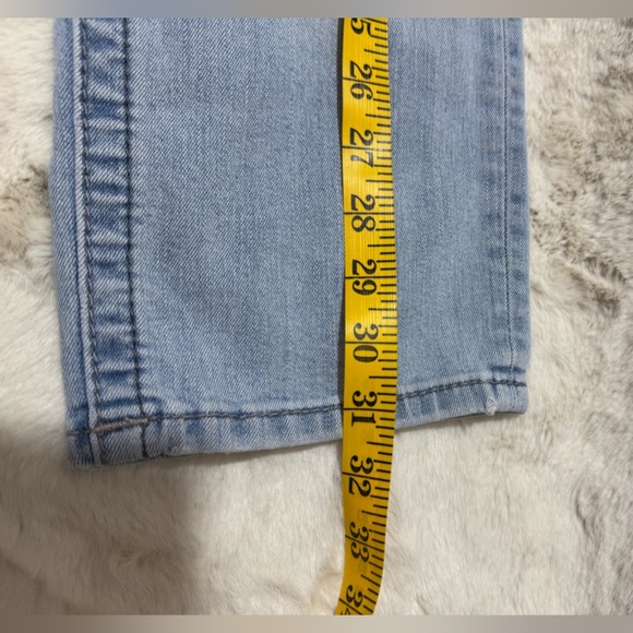 MISS ME BOYFRIEND CAPRI Women’s Distressed Straight Leg  Zipper JEANS SIZE 27 - Picture 14 of 16